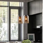 VeraGlow Glass Pendant Light - Ambre