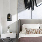 VeraGlow Glass Pendant Light - Smokey Gray