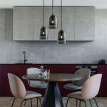 VeraGlow Glass Pendant Light - Smokey Gray