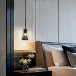 VeraGlow Glass Pendant Light - Smokey Gray