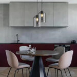 VeraGlow Glass Pendant Light - Smokey Gray