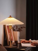 Arclume Mid-Century Pleated Table Lamp