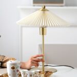 Arclume Mid-Century Pleated Table Lamp