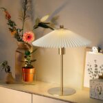 Arclume Mid-Century Pleated Table Lamp