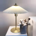Arclume Mid-Century Pleated Table Lamp