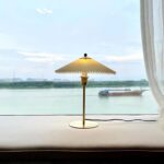 Arclume Mid-Century Pleated Table Lamp