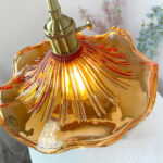 Auralis Stylish Flower Pendant Light - Ambre