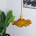 Auralis Stylish Flower Pendant Light - Ambre
