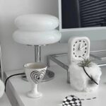IronGlow Cream Table Lamp