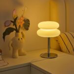 IronGlow Cream Table Lamp