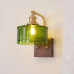 Lumen Rustic Glass Wall Lamp - Green