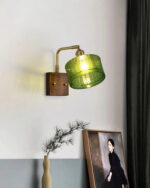 Lumen Rustic Glass Wall Lamp - Green
