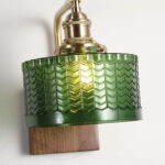 Lumen Rustic Glass Wall Lamp - Green