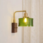 Lumen Rustic Glass Wall Lamp - Green