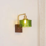 Lumen Rustic Glass Wall Lamp - Green
