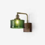 Lumen Rustic Glass Wall Lamp - Green