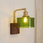 Lumen Rustic Glass Wall Lamp - Green