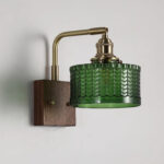 Lumen Rustic Glass Wall Lamp - Green