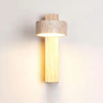 Lumora Natural Stone Wall Light - Walnut