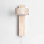 Lumora Natural Stone Wall Light - Walnut