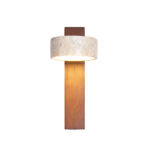 Lumora Natural Stone Wall Light - Walnut