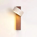 Lumora Natural Stone Wall Light - Walnut