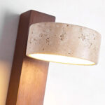 Lumora Natural Stone Wall Light - Walnut
