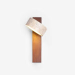 Lumora Natural Stone Wall Light - Walnut