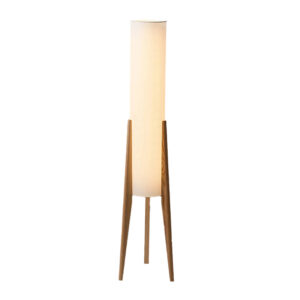 OakGlow Art Wood Floor Lamp