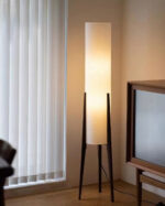 OakGlow Art Wood Floor Lamp