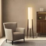 OakGlow Art Wood Floor Lamp