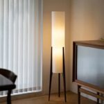 OakGlow Art Wood Floor Lamp