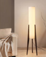 OakGlow Art Wood Floor Lamp