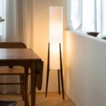 OakGlow Art Wood Floor Lamp