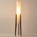OakGlow Art Wood Floor Lamp