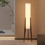 OakGlow Art Wood Floor Lamp