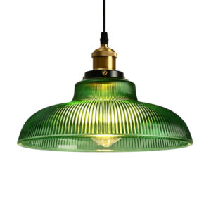 Pulvel Aurelio Fluted Brass Barn Pendant Light