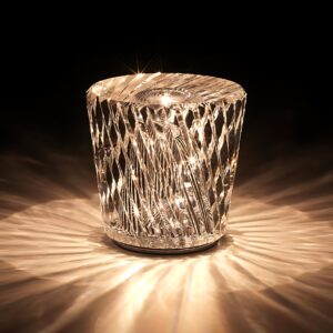 Pulvel Elaris Crystal Diamond Table Lamp